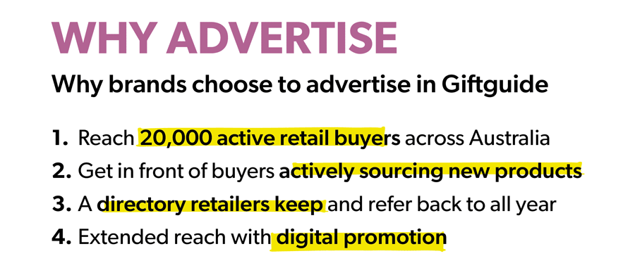 Why advertise in the GiftGuide Magazine